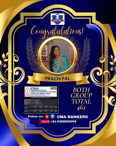 CMA Rankers student result Dec 2025 - Student 34